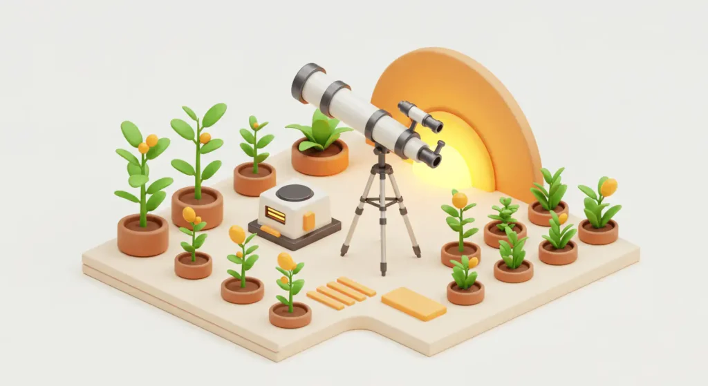 미래 골디락스 경제를 준비하는 3D 아이콘