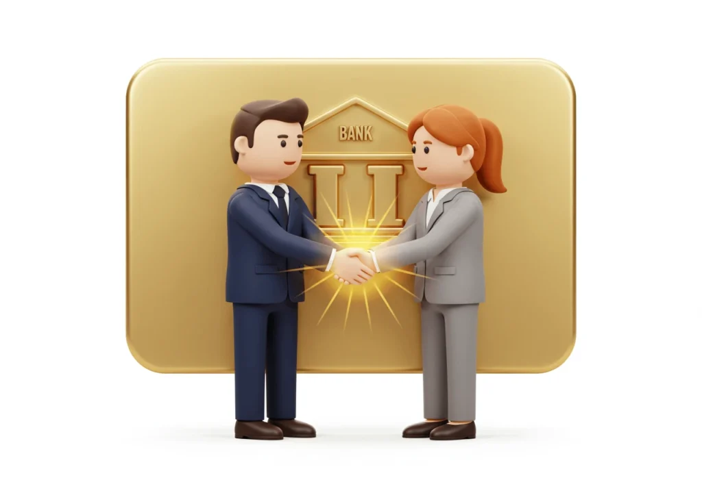 성공적인 대출 성사를 축하하는 아이콘